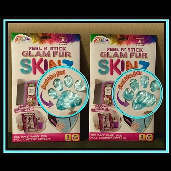 Bundle of Grafix Peel N' Stick "Glam Fur" SKINZ - Picture 8 of 12